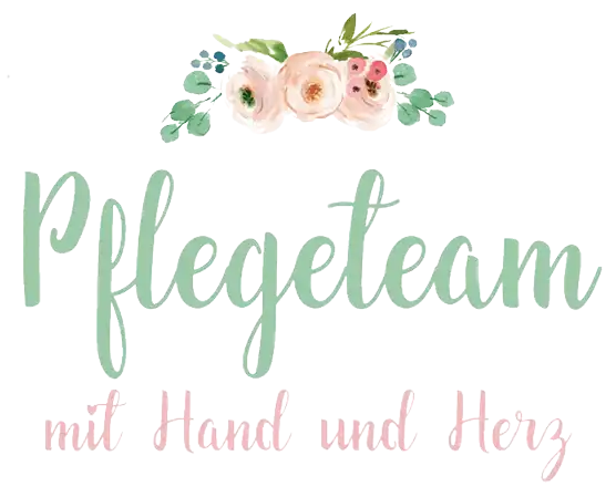 Logo Pflegeteam mit Hand und Herz