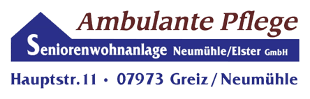 Seniorenwohnanlage Neumühle/E. GmbH Amb. PD &quot;Tag und Nacht&quot; OT Neumühle/E. Logo