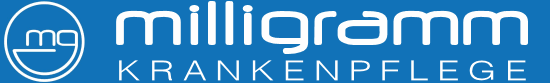 Milligramm Krankenpflege Logo